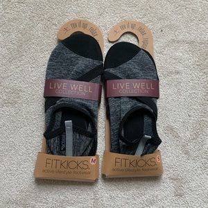 LIVE WELL COLLECTION fitkicks shoes,grey and black color size S(5.5-6.5) M(7-8)